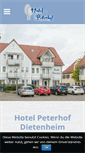 Mobile Screenshot of hotel-peterhof.net